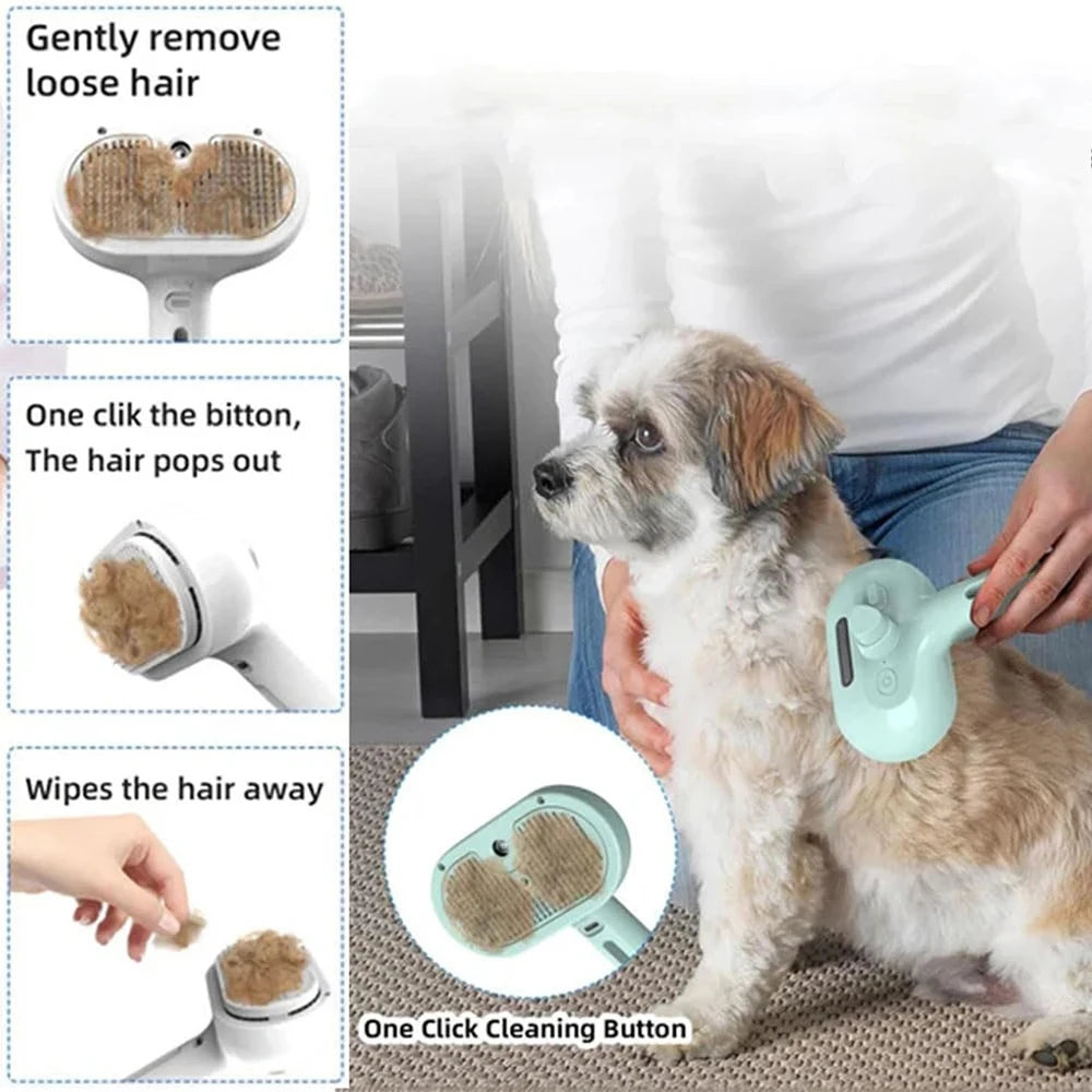 Poppli GroomMist Dog and Cat Brush