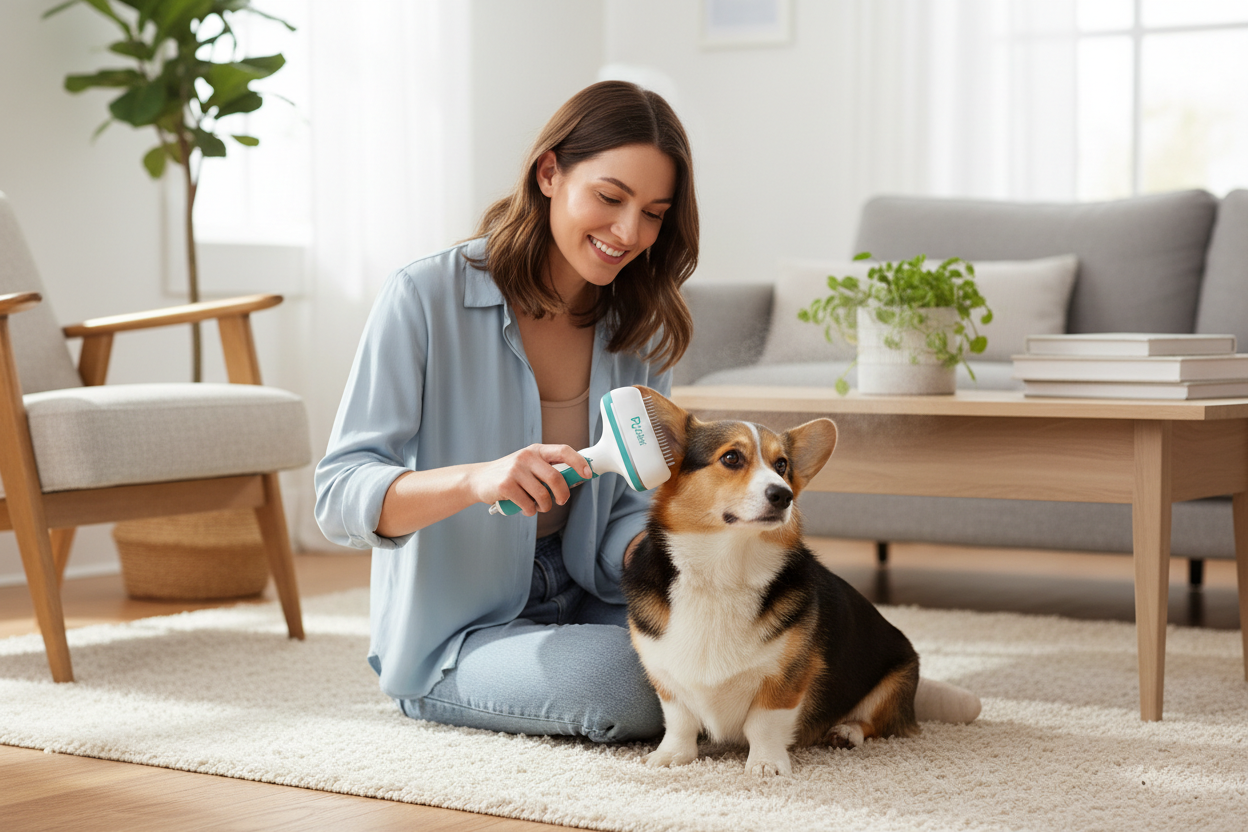 Poppli GroomMist Dog and Cat Brush